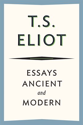 Cover image for Essays Ancient and Modern