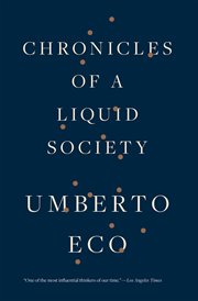 Chronicles of a liquid society cover image