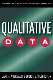 Qualitative Data : An Introduction to Coding and Analysis. Qualitative Studies in Psychology cover image