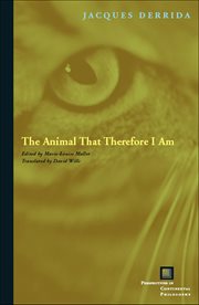 The Animal That Therefore I Am cover image