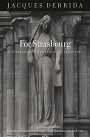 For Strasbourg : conversations of friendship and philosophy cover image