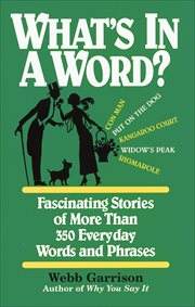 What's in a word? cover image