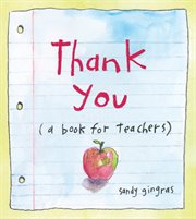 Thank you : (a book for teachers) cover image