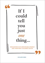 If i could tell you just one thing cover image