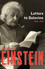 Letters to Solovine : 1906-1955 cover image