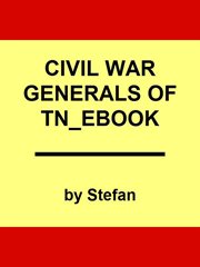Civil War generals of Tennessee cover image