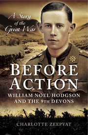 Before action : a poet on the Western Front cover image