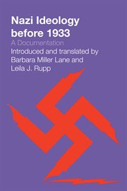 Nazi ideology before 1933 : a documentation cover image