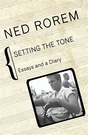Setting the tone essays and a diary cover image