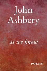 As we know : poems cover image
