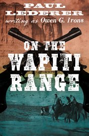 On the wapiti range cover image