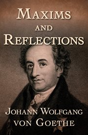 Maxims and reflections cover image
