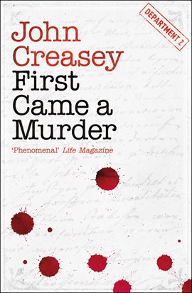 Cover image for First Came a Murder