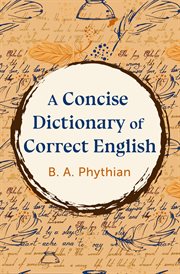 A concise dictionary of correct English cover image