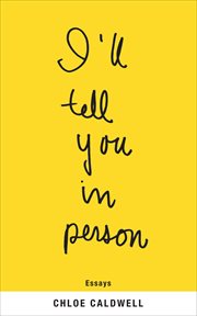 I'll Tell You in Person cover image