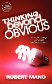 Thinking beyond the obvious cover image