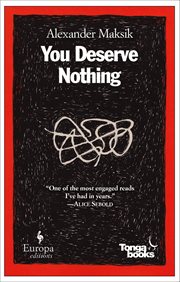You deserve nothing cover image