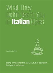 What they didn't teach you in Italian class : slang phrases for the café, club, bar, bedroom, ball game and more cover image