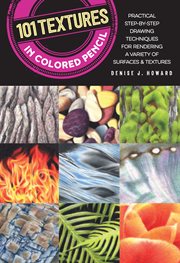 101 textures in colored pencil cover image
