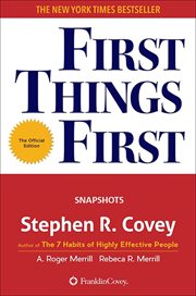 First Things First cover image