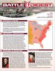 BATTLE DIGEST : early American war : Lexington-Concord cover image