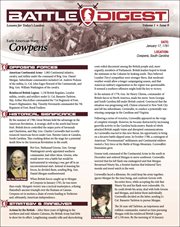 Battle Digest. Volume 1, issue 9, Cowpens cover image