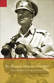 The Alexander memoirs, 1940-1945 cover image