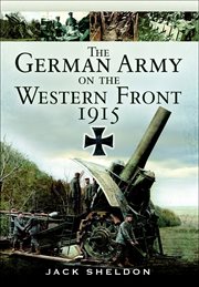 The german army on the western front 1915 cover image