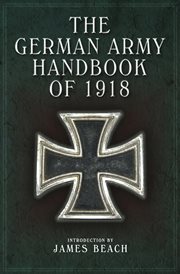 The German Army handbook of 1918 cover image