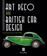 Art Deco and British Car Design : The Airline Cars of the 1930s cover image