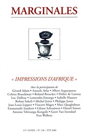 Impressions d'afrique. Marginales - 238 cover image