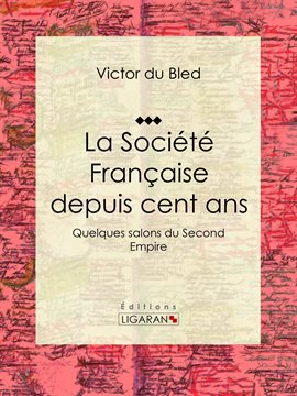 Cover image for La Société Française depuis cent ans