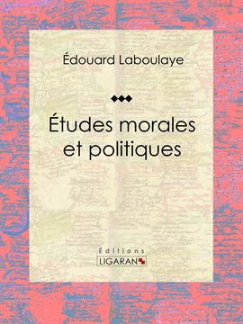 Cover image for Études morales et politiques