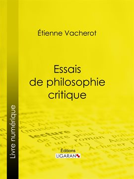 Cover image for Essais de philosophie critique
