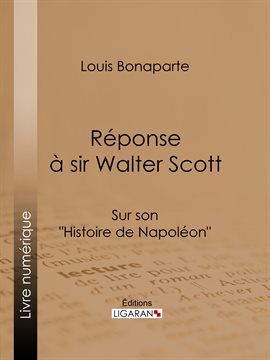 Cover image for Réponse à Sir Walter Scott