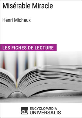 Cover image for Misérable Miracle d'Henri Michaux