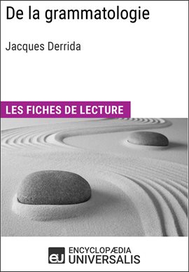 Cover image for De la grammatologie de Jacques Derrida