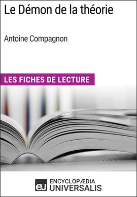 Cover image for Le Démon de la théorie d'Antoine Compagnon