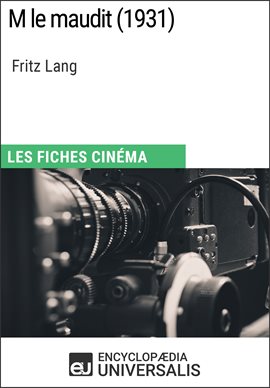 Cover image for M le maudit de Fritz Lang