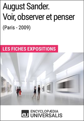 Imagen de portada para August Sander. Voir, observer et penser (Paris - 2009)