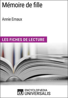 Cover image for Mémoire de fille d'Annie Ernaux