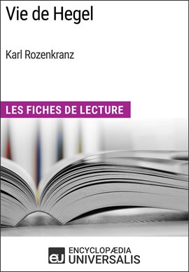Cover image for Vie de Hegel de Karl Rozenkranz