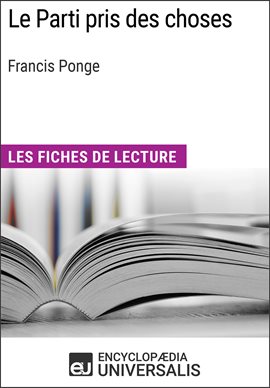 Cover image for Le Parti pris des choses de Francis Ponge