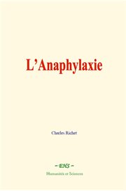 L'anaphylaxie cover image