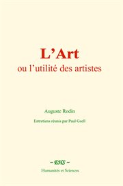 L'art: Ou L'utilité Des Artistes cover image