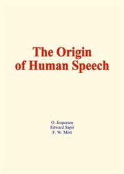 The origin of human speech cover image