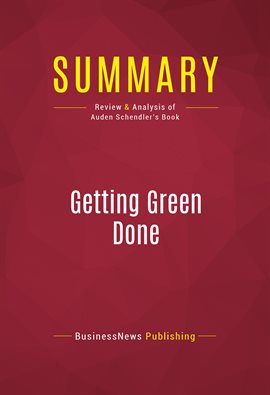 Cover image for Summary: Getting Green Done