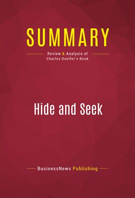 Cover image for Summary: Hide and Seek