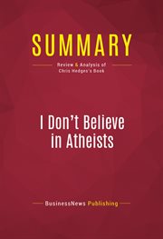 I don't believe in atheists cover image
