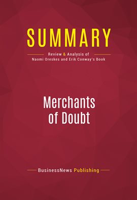 Cover image for Summary: Merchants of Doubt